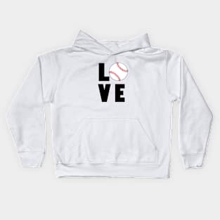 Baseball Love Kids Hoodie